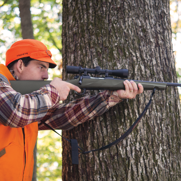 a person holding a gun